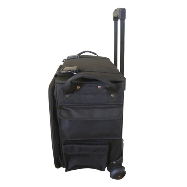 professional hairdresser tool hair beauty school kit soft rolling nylon hairdressing trolley bag case