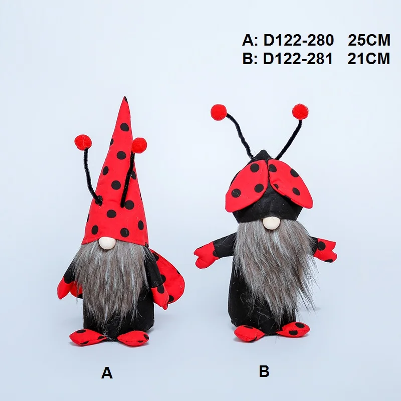 World Bee Day Faceless Doll Ornaments Handmade Sunflower Gnome Doll Decorations Coccinella Septempunctata Honeybee Gift