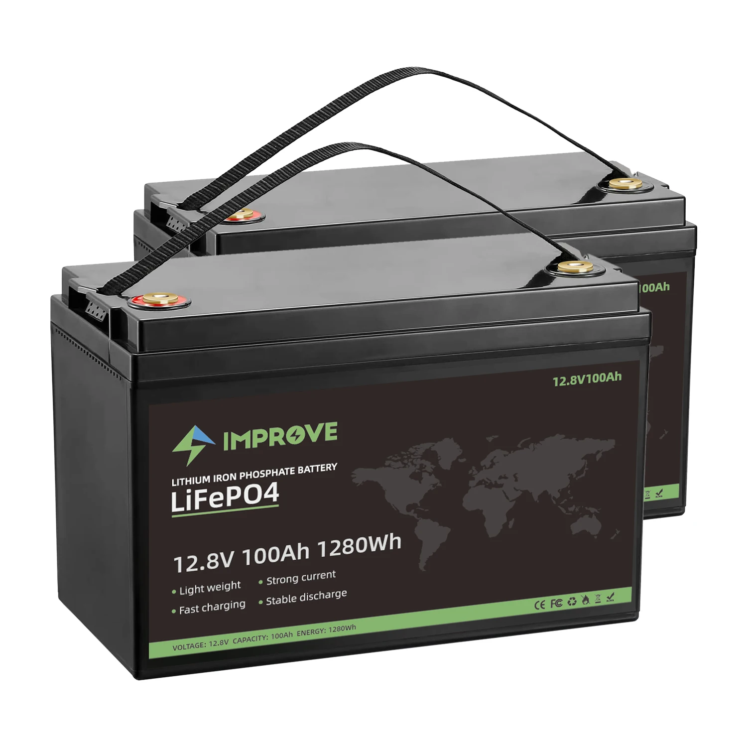 12 v 100ah Lifepo4 батарея вольт литиевая 12v100ah солнечная