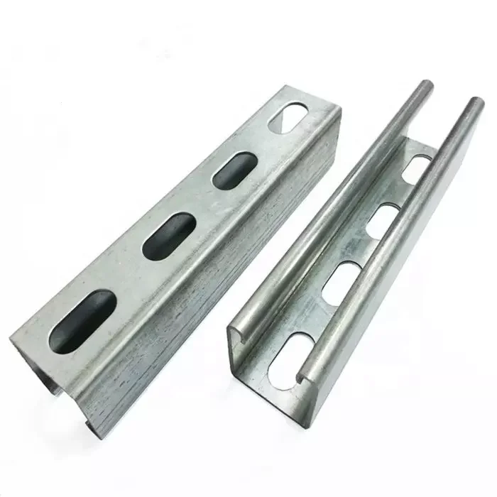 Zinc aluminum Magnesium standard sizes u channel steel abrazaderas unistrut c purlins galvanized