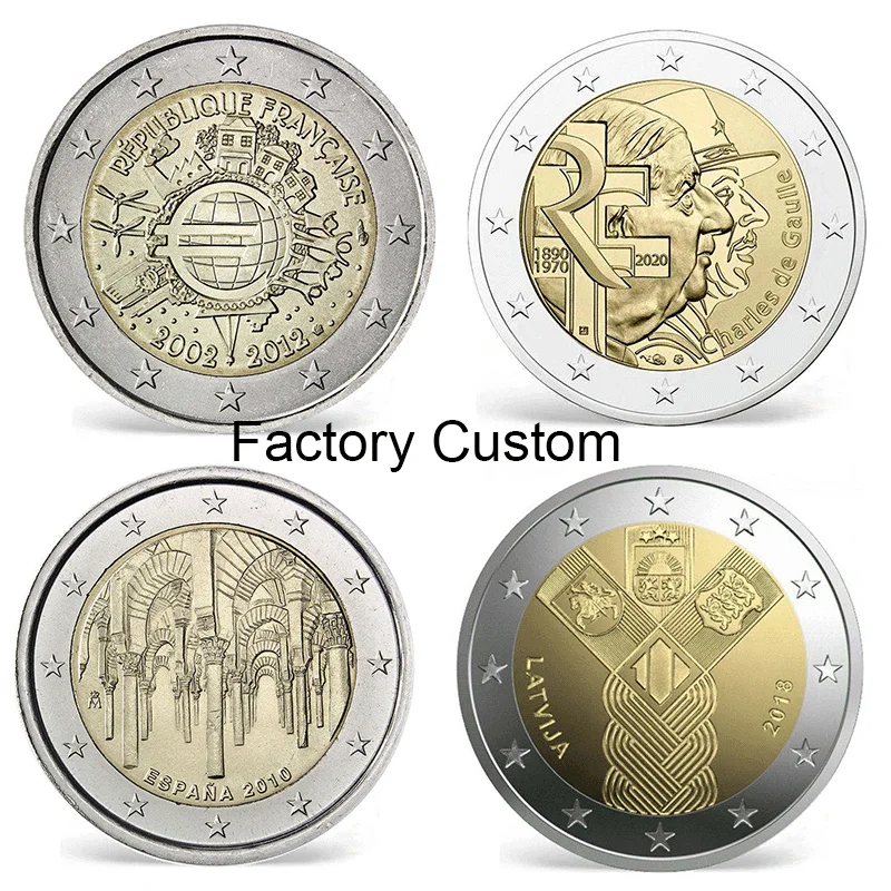 Fantasy Kay Chain Bezel Moneda De Recuerdo Crear Packing Dubai Real Money Coin Necklace 14k Gold Coins