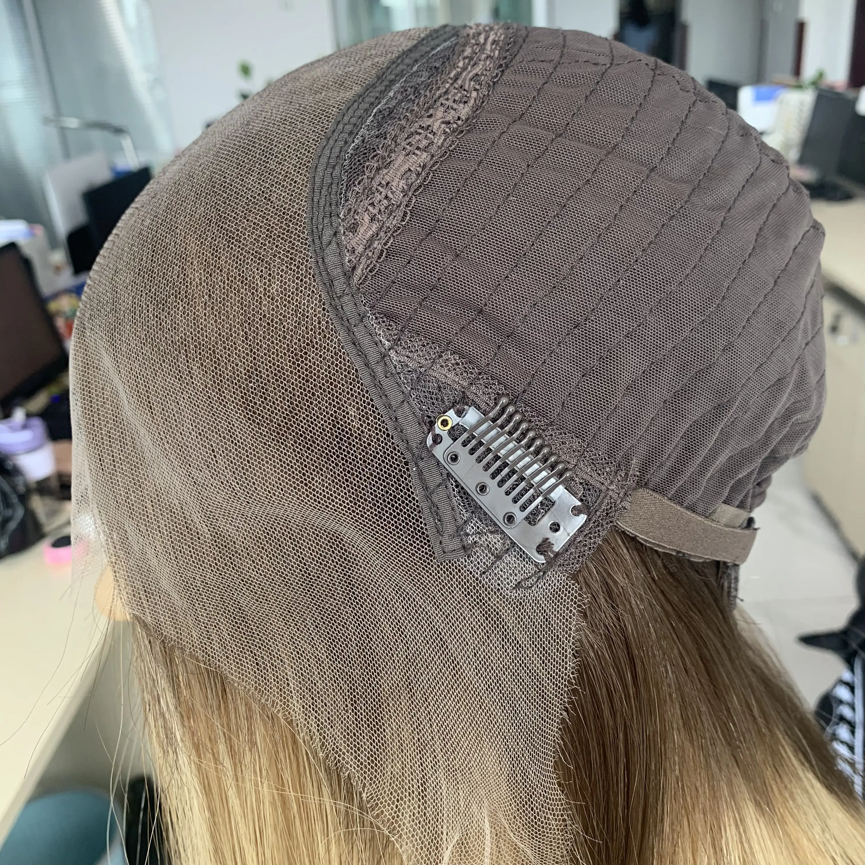 Fast Shipping Best Quality Dark Root Highlight European Virgin Hair Unprocessed Lace Top Jewish Wig Silk Base Wigs