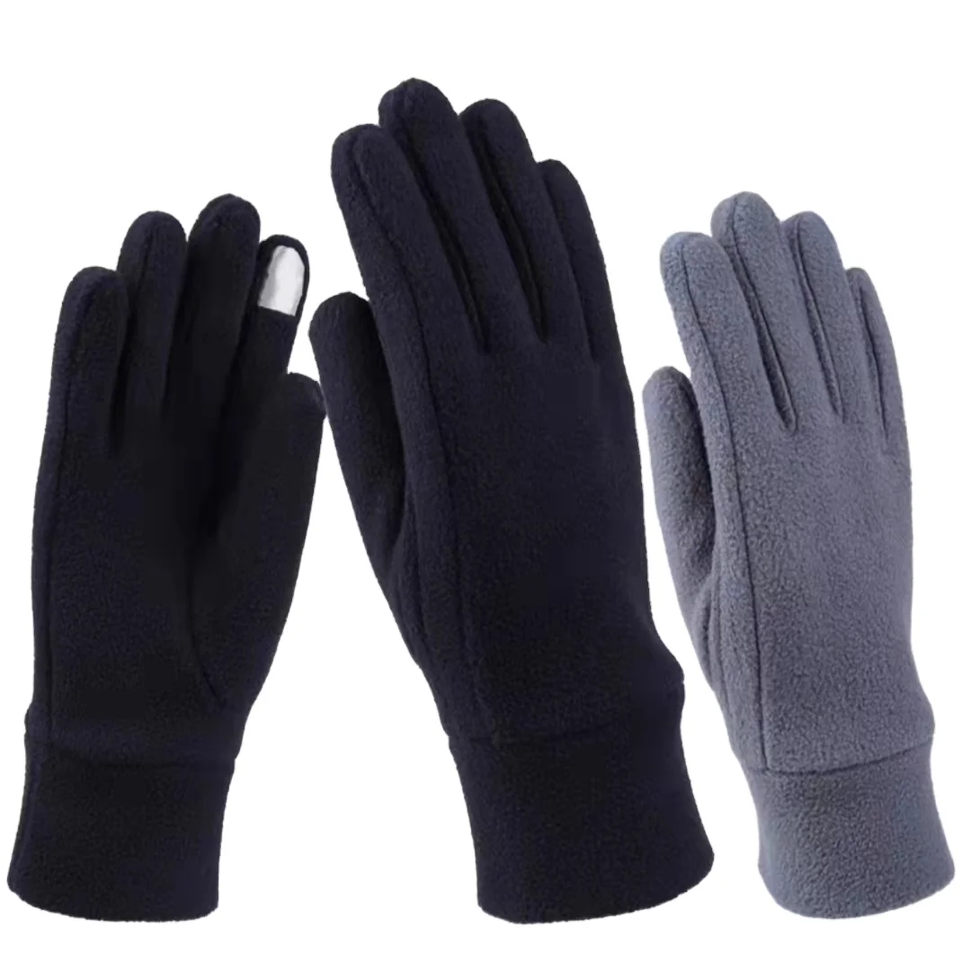 Low price promotion polar fleece filmy polar fleece Winter Colorful gloves keep warm