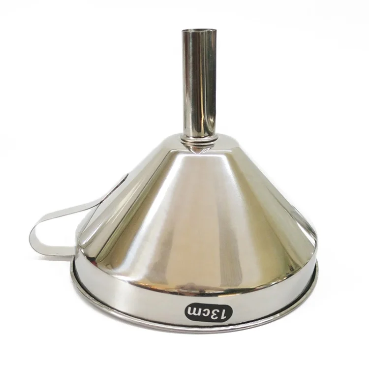 online Food Grade Stainless Steel Kitchen Funnel with Strainer Filter for Transferring of Liquid Dry Ingredients Cooking Funnel