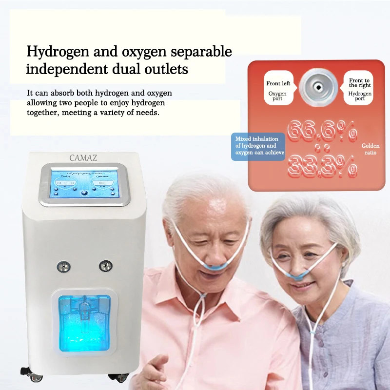 2000ml Hydrogen Inhalation Machine 1000ml Oxygen Breathing Device Smart Water Filters White Hydrogen Breathing Inhalation