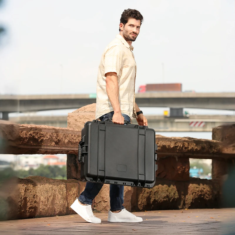 215XB 26 inch Electronic Instrument Equipment Waterproof Storage Cases Hard Plastic Tool Box with Wheels