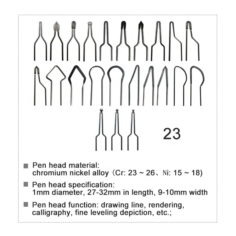 Wood Carving Tools Electric Soldering Iron Engraving Machine With 23 Kinds Of Pyrograph Pens And Walnut Oil Pyrography machine