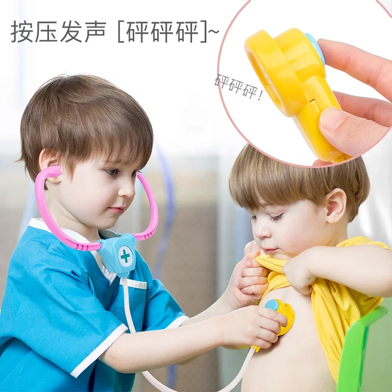 plastic&wooden Toys Pretend Play Doctor Set Nurse Injection Medical Kit Role Play Classic Toys Simulation Doctor Toy