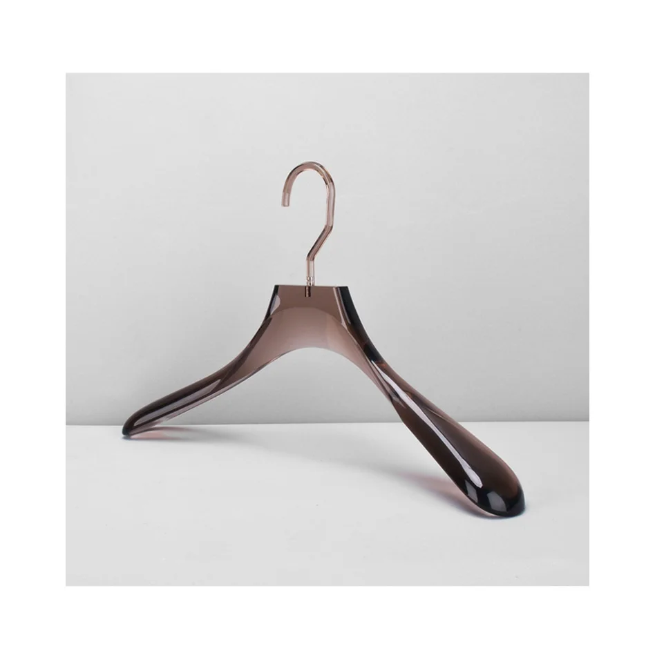 Eco-friendly Material Plexiglass High Quality Acrylic Coat Hanger for Korean Fashion Clothes Shop