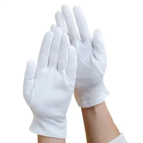Wholesale Full Finger white parade glove