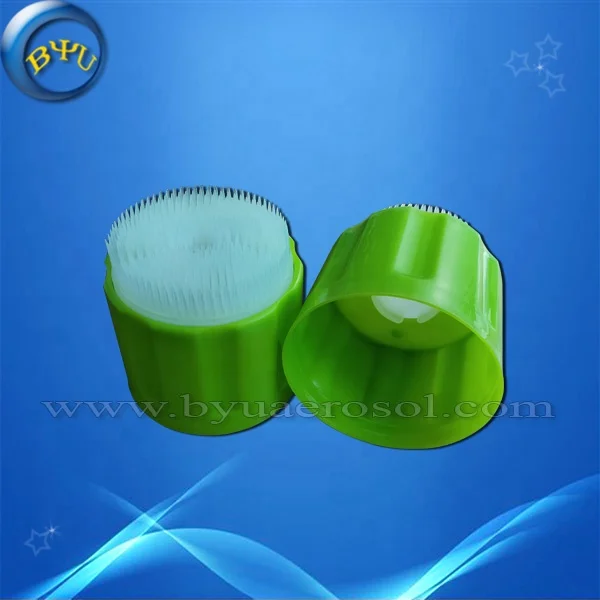 Plastic Cap with Brush for Foam Cleaning Cover with Aerosol Caps