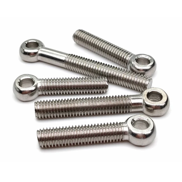 Wholesale DIN 444 stainless steel A2-70 A4-70 aluminium zinc plated M12 round swing eye bolts