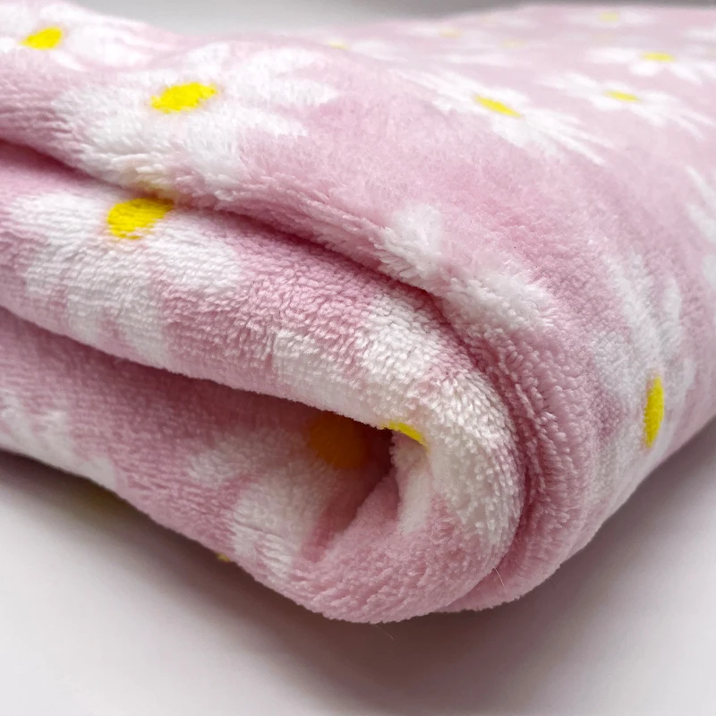 Factory Hot Sale Sherpa Printed Super Soft Blankets Polyester Flannel Cotton Fabric