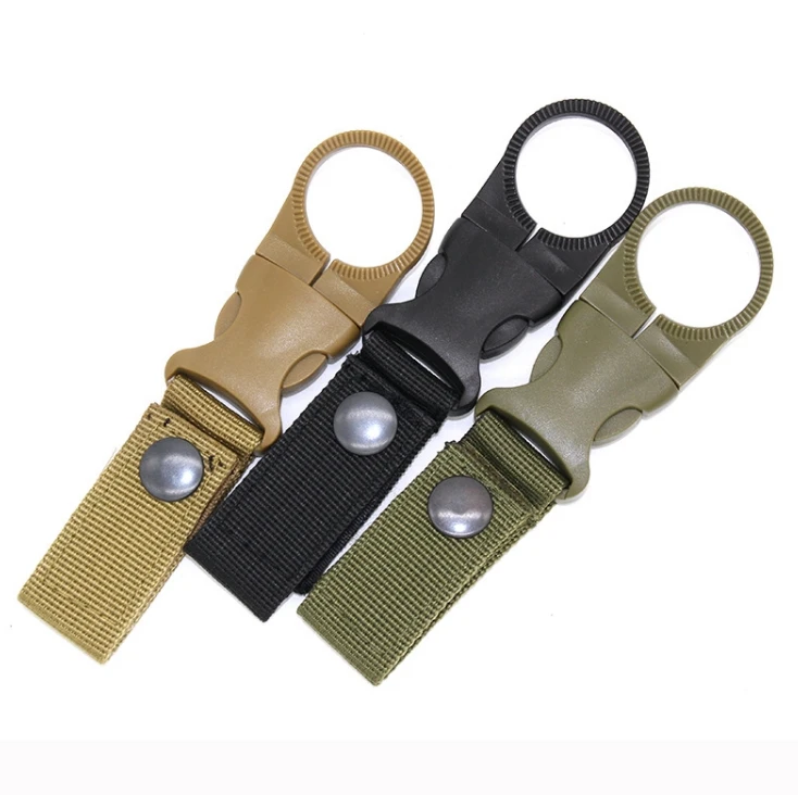 Mydays Outdoor High Quality Lightweight Water Bottle Carrier Ring Holder Hanging Buckle Clip for Backpack