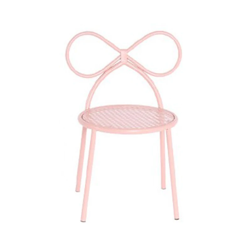 Детское кресло INS с железным бантом, детское кресло для домашнего кабинета, детское кресло, мебель