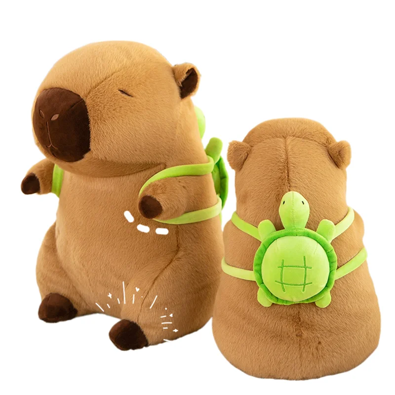 Hot Sale Capybara Guinea Pig Plush Toys Cute Turtle Backpack Stuffed Animal Soft Capibara Cartoon