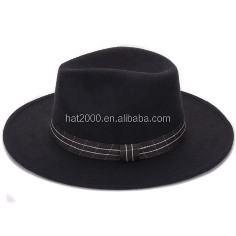 Широкополая классическая простая Дизайнерская Женская шерстяная шляпа для девочек однотонная шляпа женские шляпы