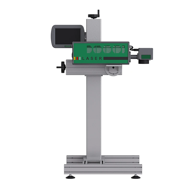 Galvo RF co2 laser engraver garments marking cutting machine for paper card plastic leather fabric