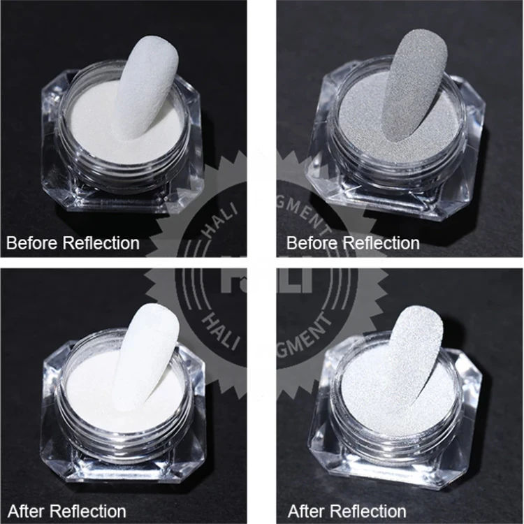 high reflection index pigment silver reflective micro glass bead light glitter reflector powder for screen print
