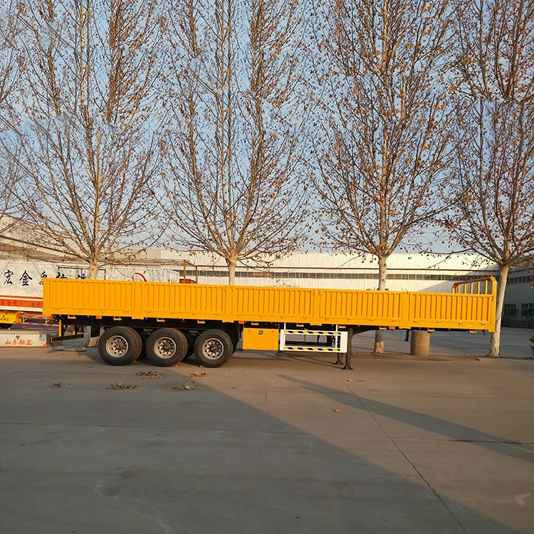 China factory 3/4 axles 40ft fence semi trailer cargo transport  600mm fence trailer