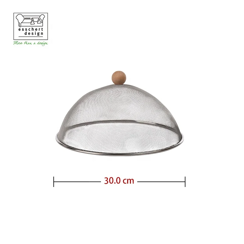 customize  stainless steel reusable food cover umbrella fly cap  plate food storage stackable  net mesh food covers