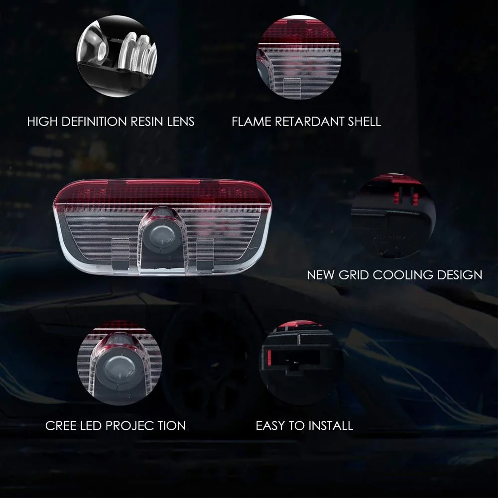 Car LED Logo Light Door Projector Welcome Lights For Volkswagen VW Passat B6 B7 Tiguan Jetta MK5 MK6 MK7 CC EOS Golf 5 6 7