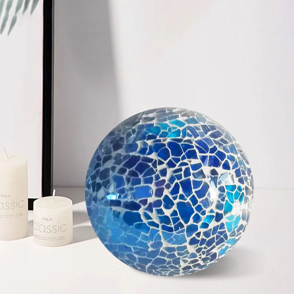 Modern Mosaic Sphere Creative Glass Decorative Balls Home Handcrafted Ball Ornaments Home Decoration Gift Crafts