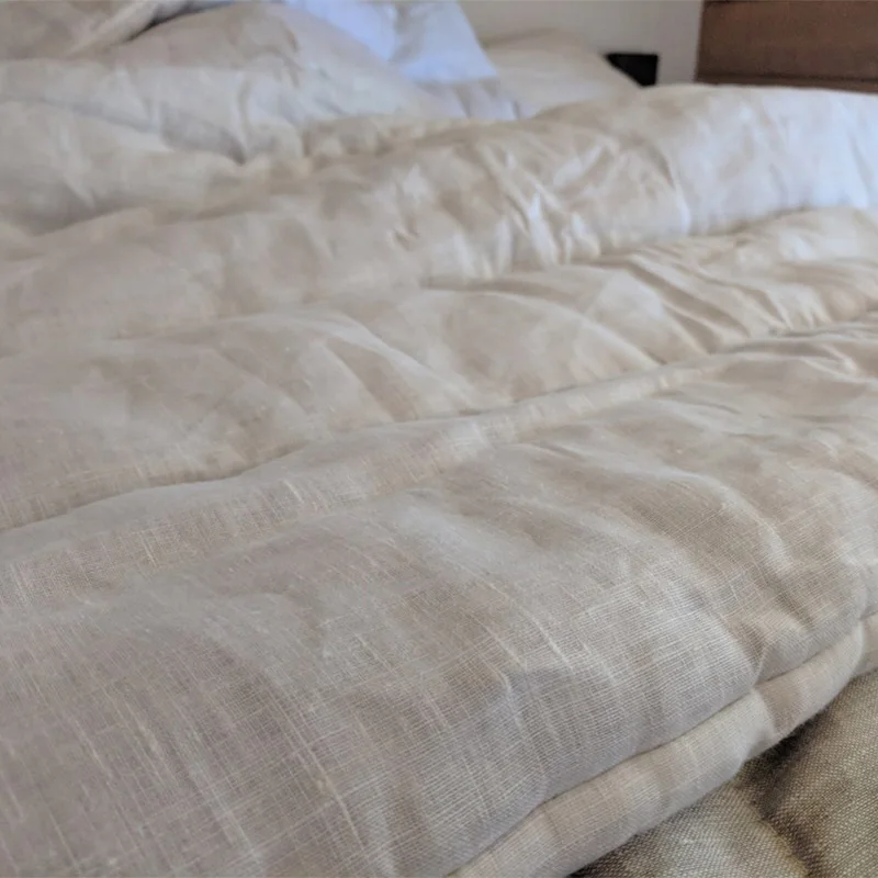 Natural  Organic HEMP Linen  Full Twin size Duvet insert  linen fabric filled Hemp fiber comforter   quilt   blanket