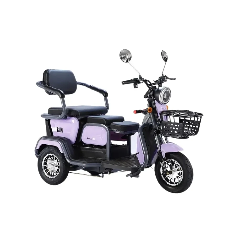 Three-wheeled leisure mobility scooter high-quality new design elderly passenger folding three-wheeled electric motorcycle