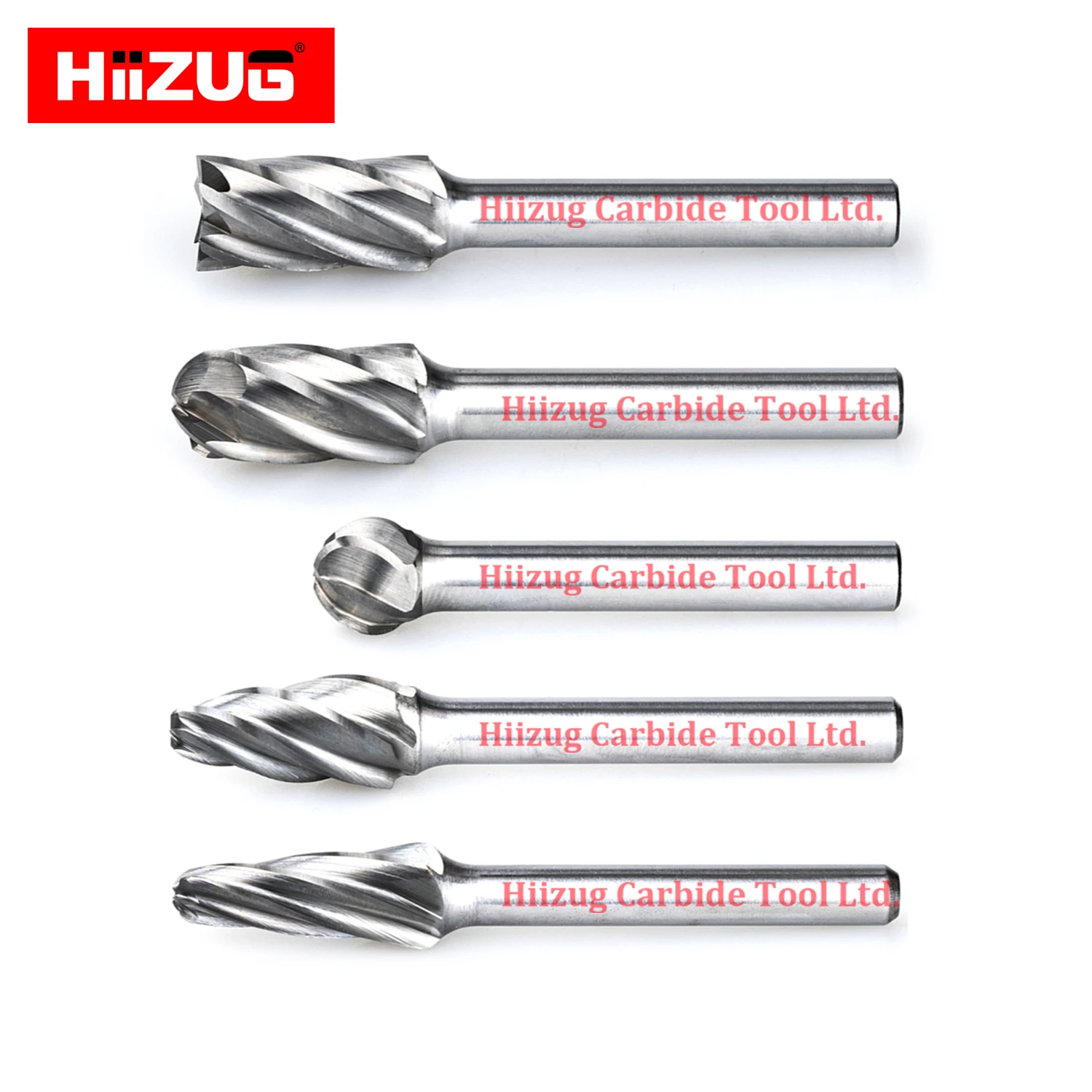 Manufacturer Carbide Burrs Set 6mm 1/4 Inch Shank Diameter Carbide Cutter Rotary Files Power Tool Parts for Wood Metal Grinding
