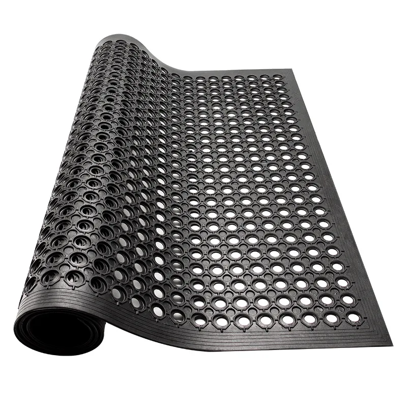 hot sale anti slip waterproof kitchen drainage rubber ring hole floor mat