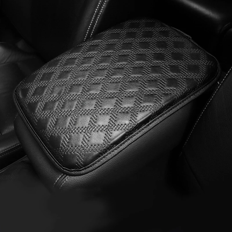 XMB Universal Fit  Seat Box Protector Auto Center Console Pad PU Leather Car Armrest Cover