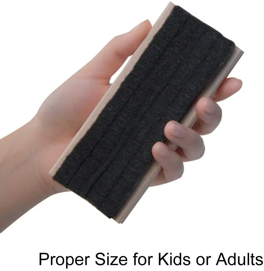 Chalkboard Eraser Pine Wood Felt Campus Style Eraser Cleaner Duster