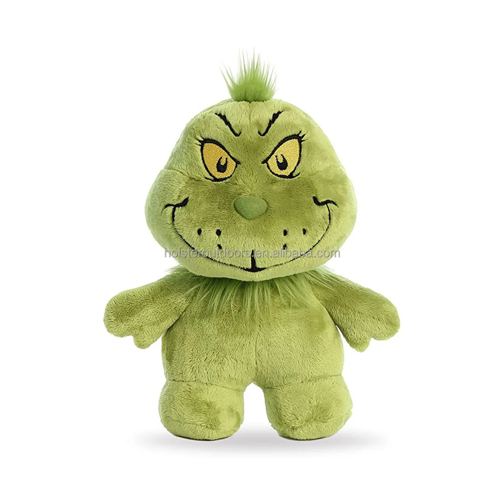 8 inch The Green Monster themed Christmas decorations,doll for kids,stuffed animal Christmas plush doll gifts for kids birthday