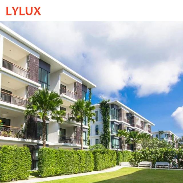 Simple luxury pre-engineered commercial building service apartment hotel, coastal resorts with suite room