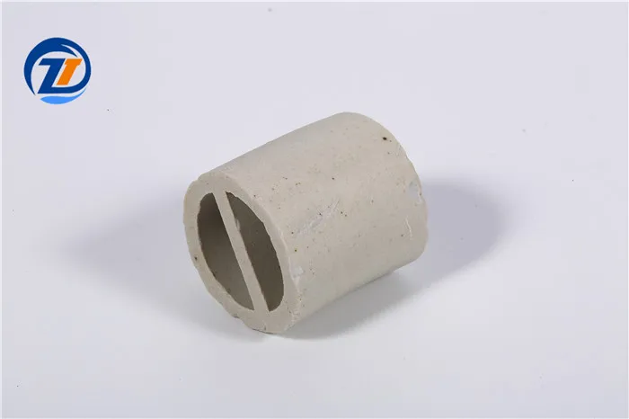 Heat Transfer Media Random Packing Ceramic Lessing Ring 50mm 80mm 100mm 120mm 150mm Ceramic Mini Lessing Ring