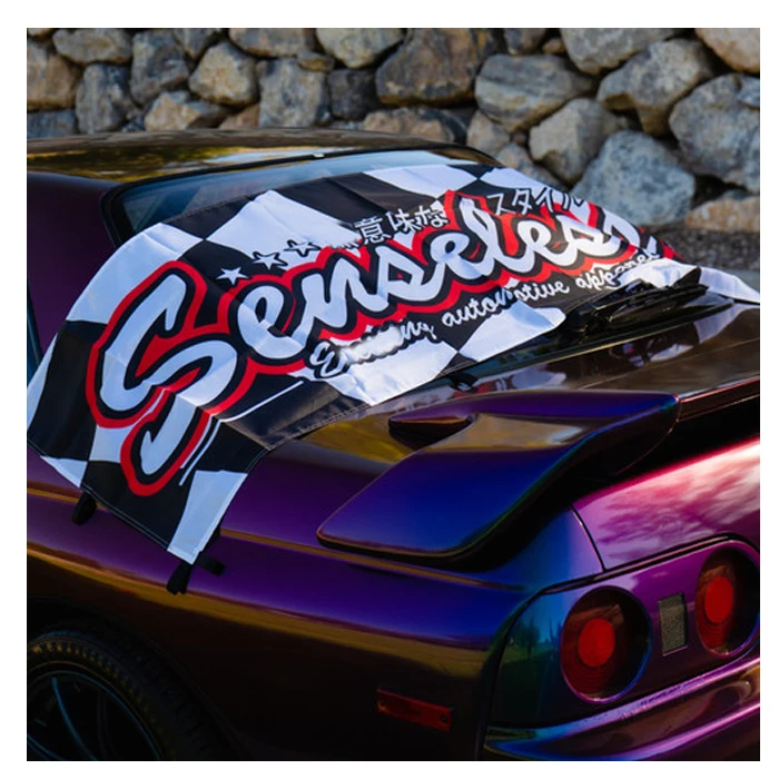 Nobori Flag With Printing Logo Full Color Cheap 100% Polyester Double Sided Car Racing Decoration Custom Japanese Nobori Flag