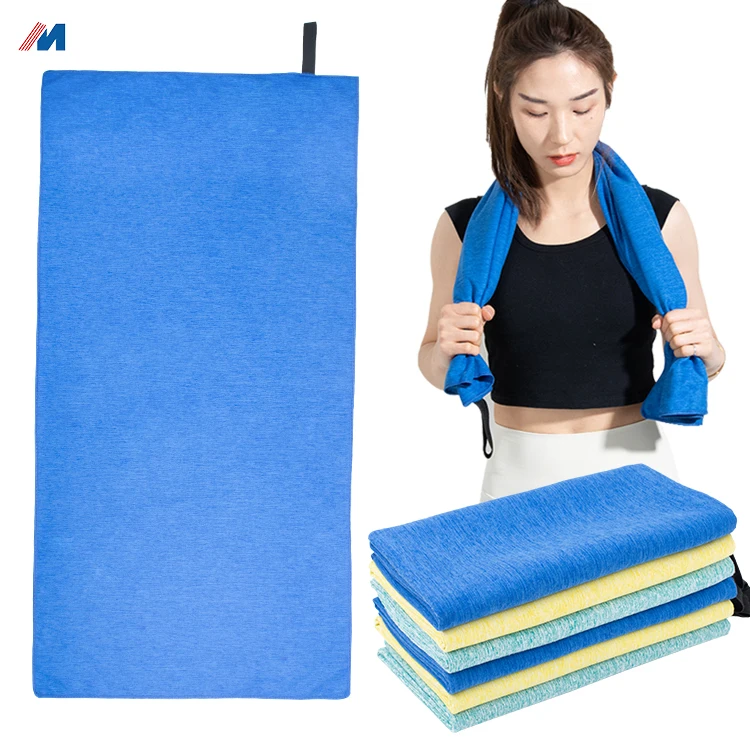 Solid Color Odor-Free Quick-Drying Gym Towel Sweat-Absorbing Streak-Free Custom Logo Printed Cool Workout-Adult Sport Towel