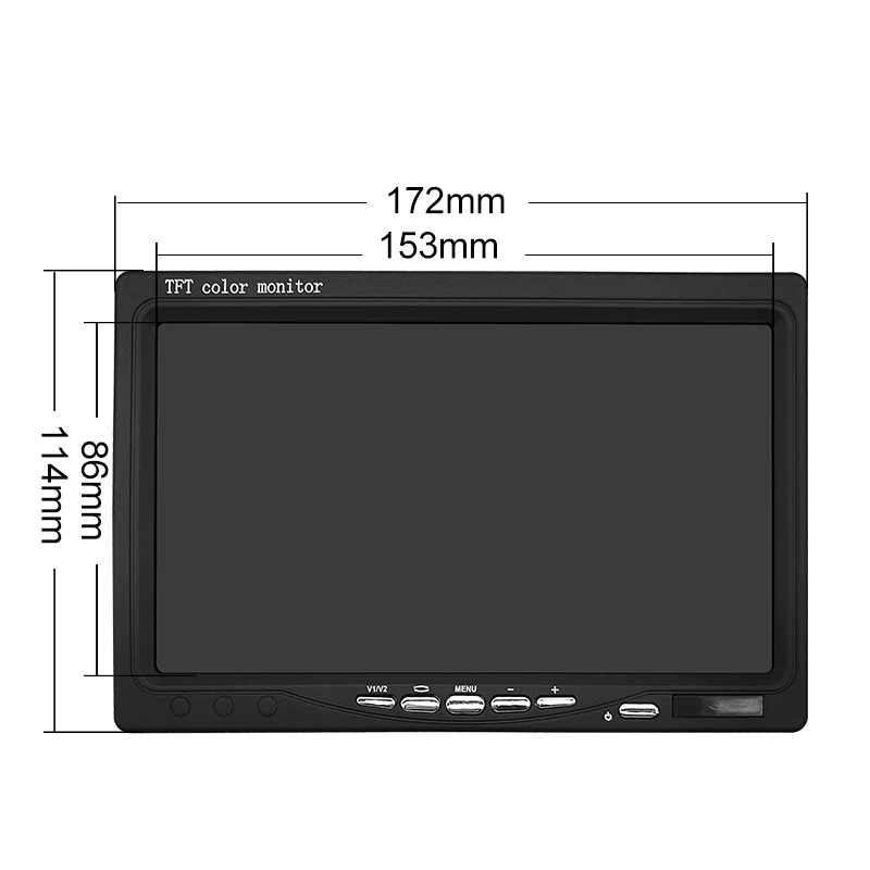 Small Size 7 Inch LCD Color Car TV Monitor 7 Inch LCD VGA Monitor Desktop 7Inch tft LED Monitor 12V