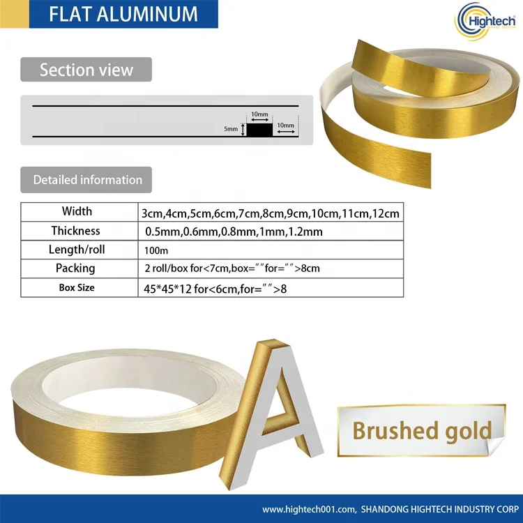 China color coated channelume flat aluminum coils of channel letter LED