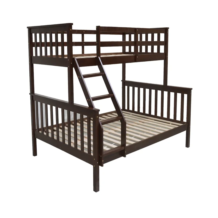 
S1532-B Hot selling triple twins bunk bed with ladder guard rail 
