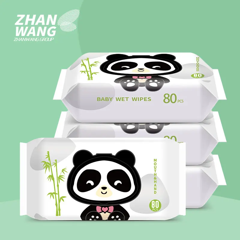 Экологически чистые, на заказ, без спирта, натуральные органические биоразлагаемые одноразовые бамбуковые Детские lingettes nettoyantes pour bebe