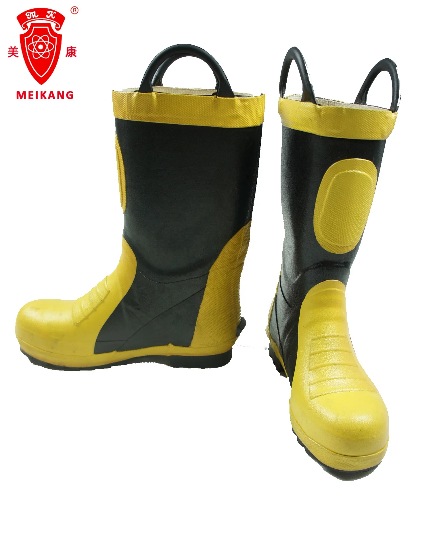 EN fireman fire fighting fire resistant rescue safety rubber boots shoes