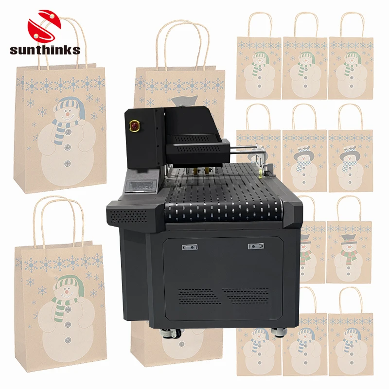 Sunthinks Mini Digital Packaging Printers Small Format Printing Machine Food Package Paper Cup Printing Machine With New Feeder