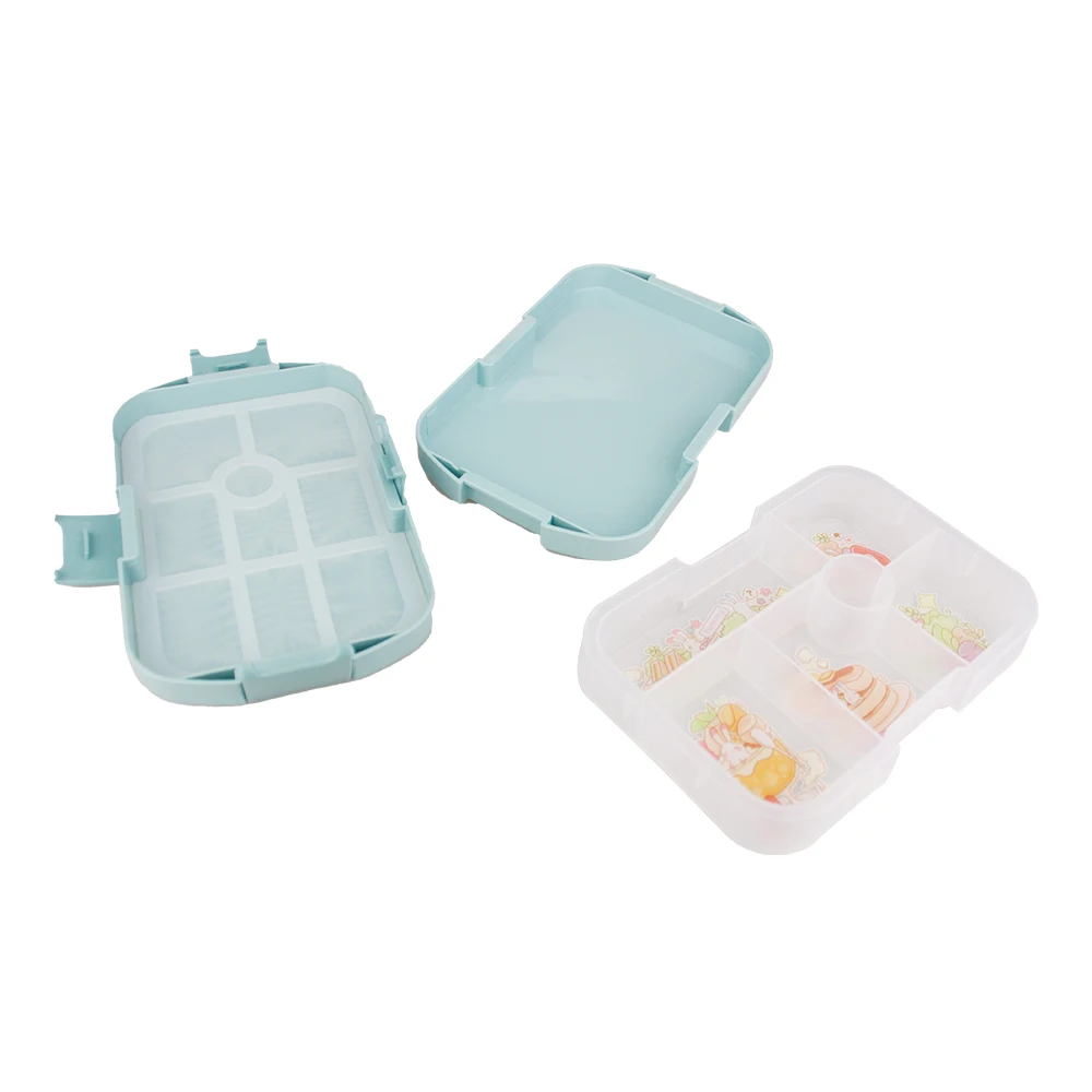 Plastic Reusable Adults And Children Bento Lunch Box Durable Meal Bpa-Free Kids Bento Box
