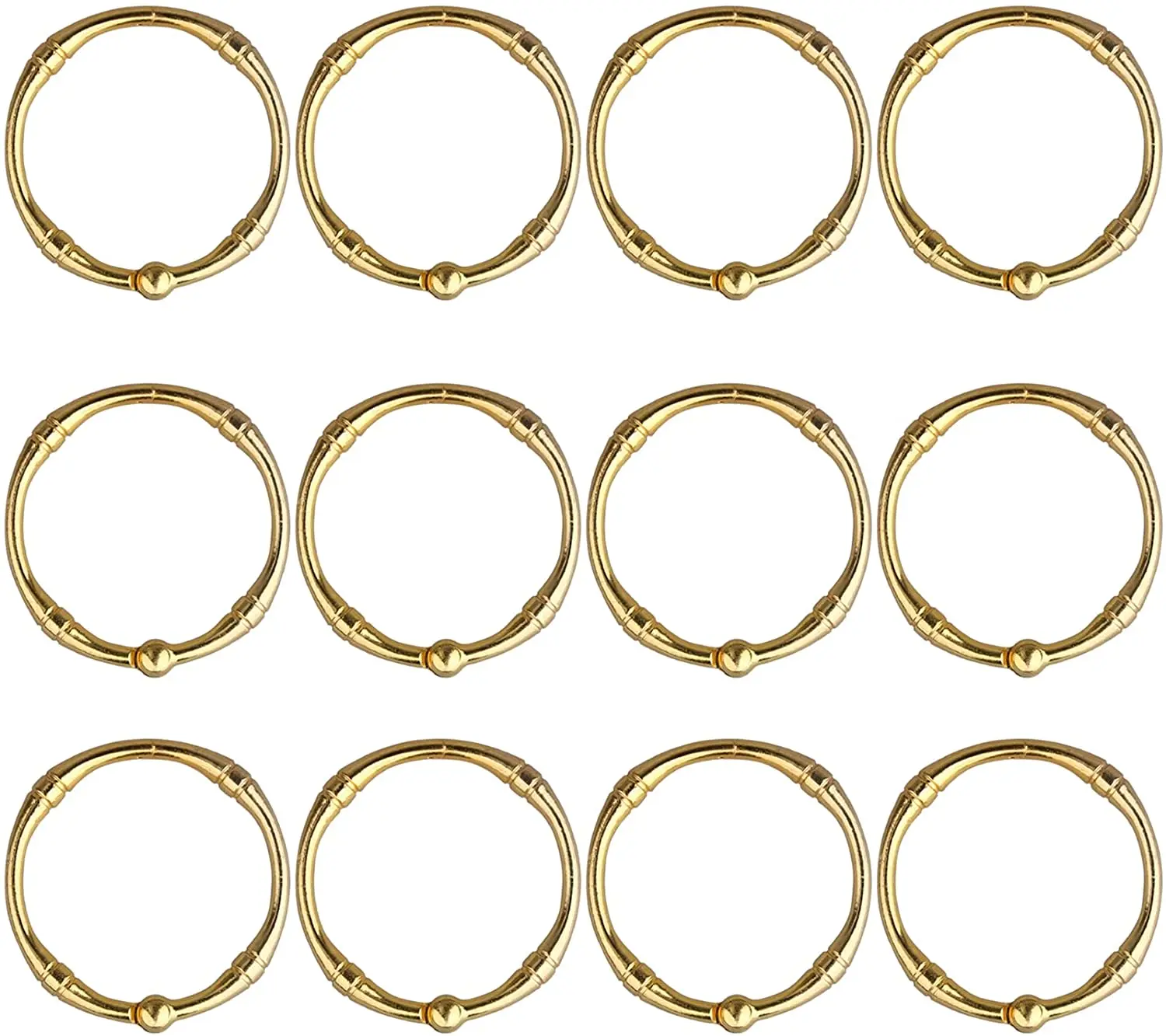 Shower Curtain Hooks Rings Metal Double Glide Shower Hooks for Bathroom Shower Rods Curtains curtain eyelet ring