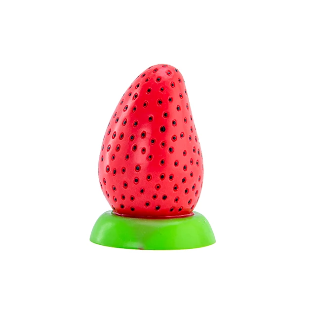 Suction Cup Strawberry Dildo Male Butt Plug Female G-Spot Stimulator Sex Toy Anal Expansion