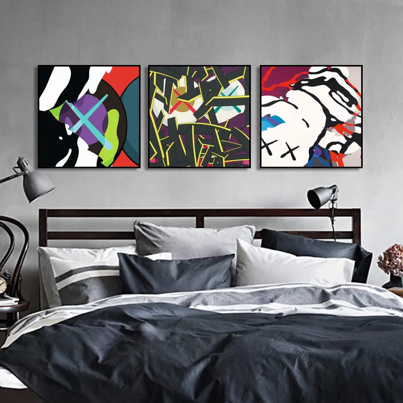Good Quality Hanging All Pictures Cartoon Abstract Custom Wholesale Oil Painting On Canvas For Home Decor