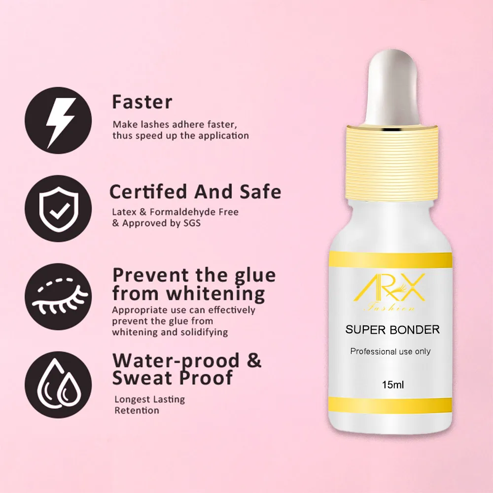 Private Label Maximum Glue Retention Glue Bond Lasting Latex Free Eyelash Extension Glue Super Bonder