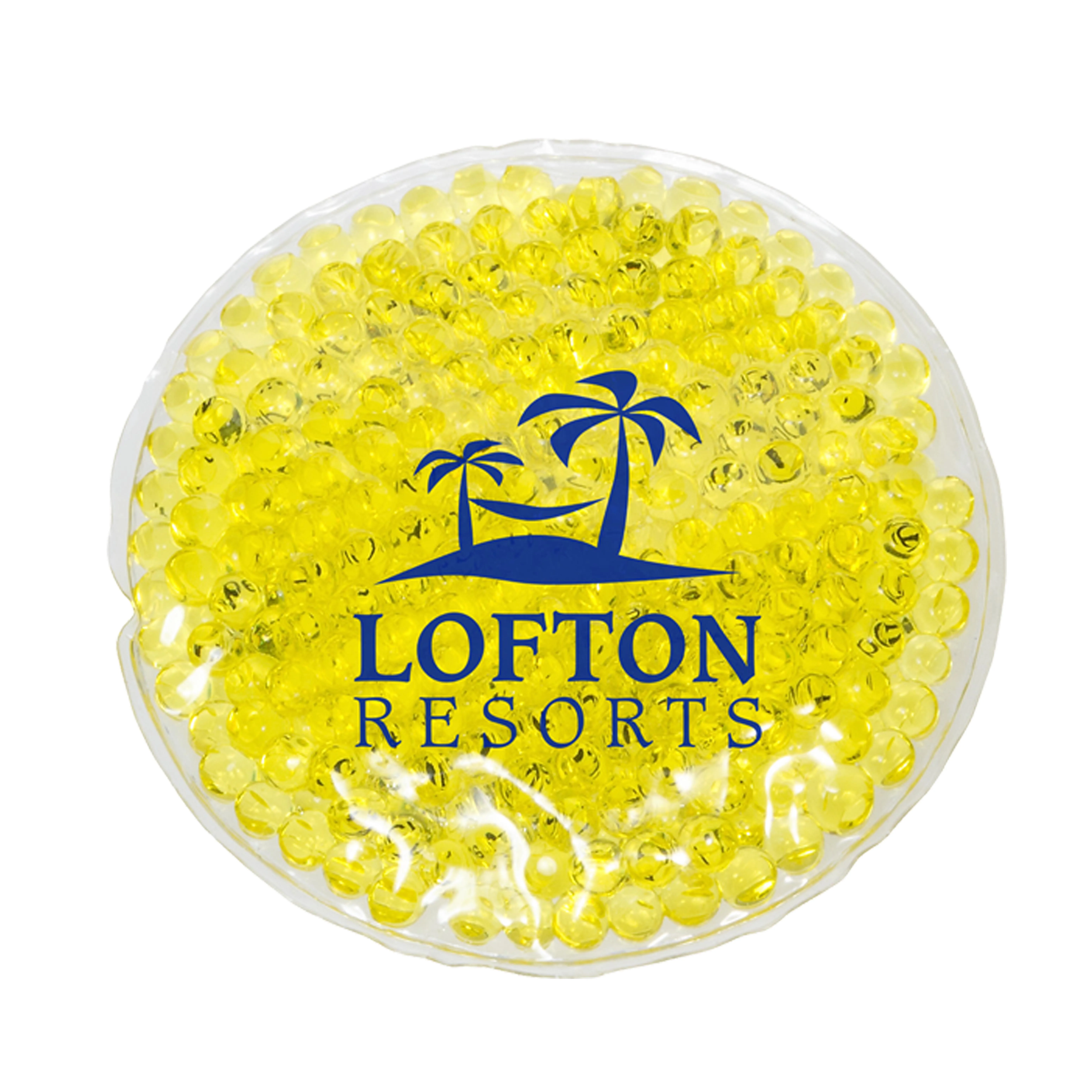 
Direct Factory Customize Logo Printing in Round Shape gel beads hot cold pack 